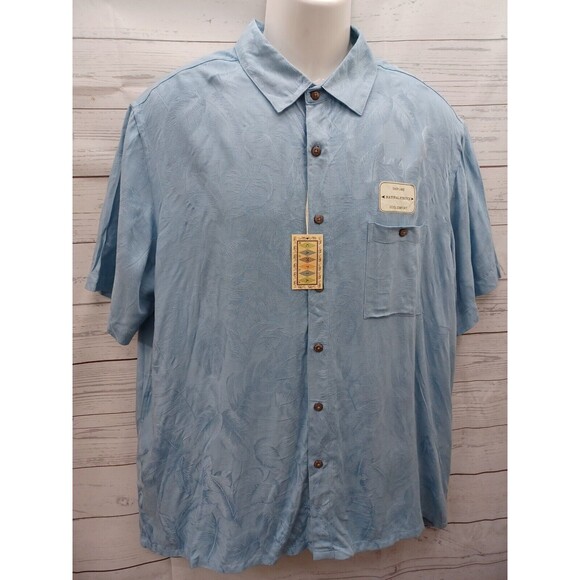 Campia Moda Button Up Shirt Mens XL Short Sleeve Hawaiian Floral Print New $50. - Picture 1 of 10